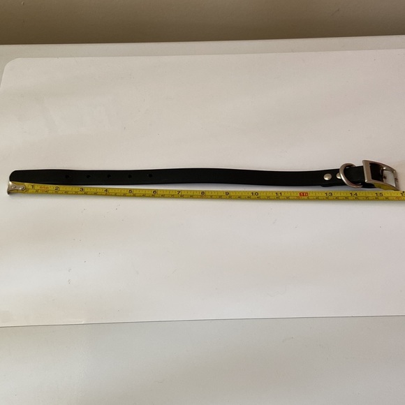 Dog collar in black. - Picture 2 of 3
